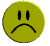 this smiley is having a bad day